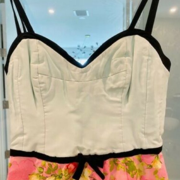 Tracy Feith Dress, Pink and Blue Floral, size XP - Picture 2 of 7